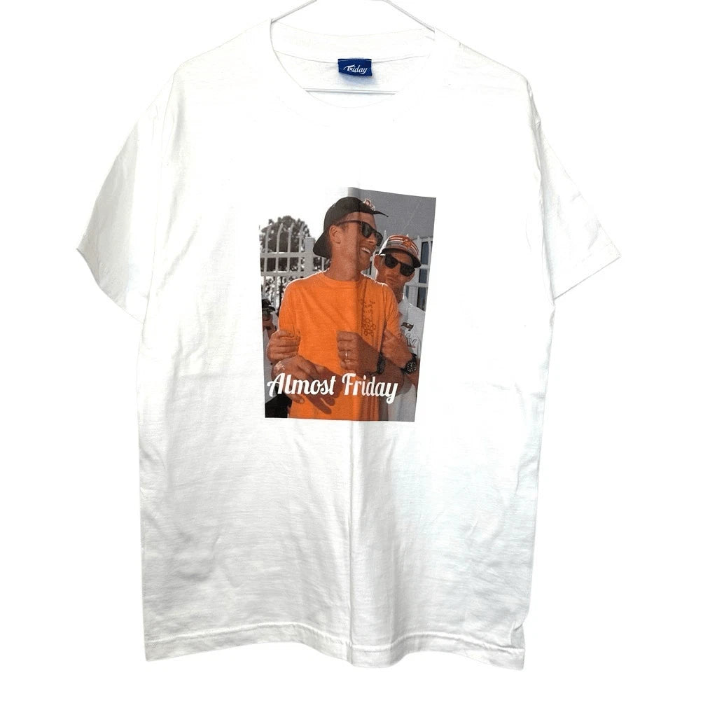 NWOT Friday Beers Almost Friday Tom Brady Short Sleeve T-Shirt White Medium