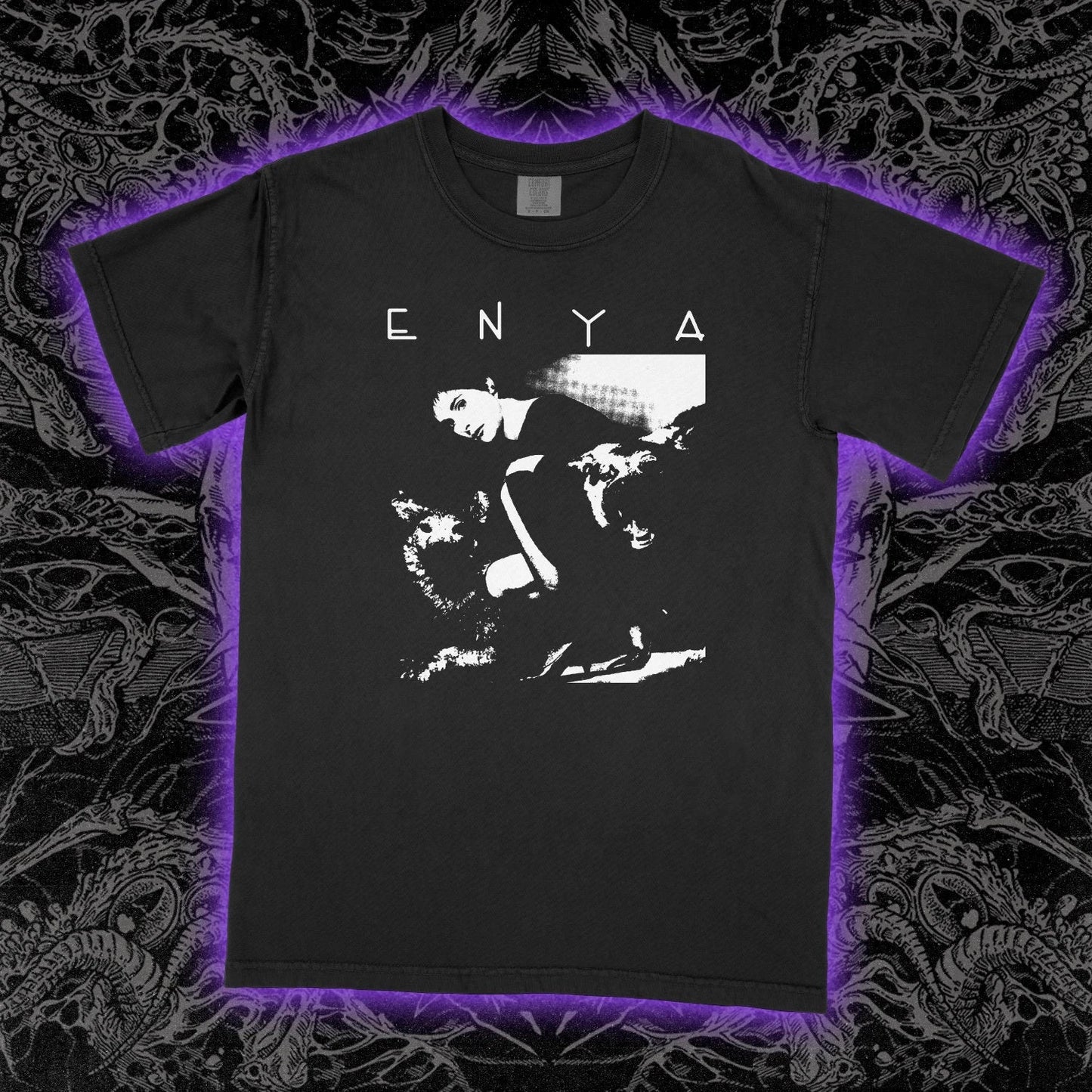 Enya T-Shirt Vintage Celtic New Age Singer Graphic Tee Orinoco Flow Unisex Soft