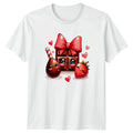 Cute Chocolate Strawberry Love T-Shirt Kawaii Food Sweets Valentines Day Gift