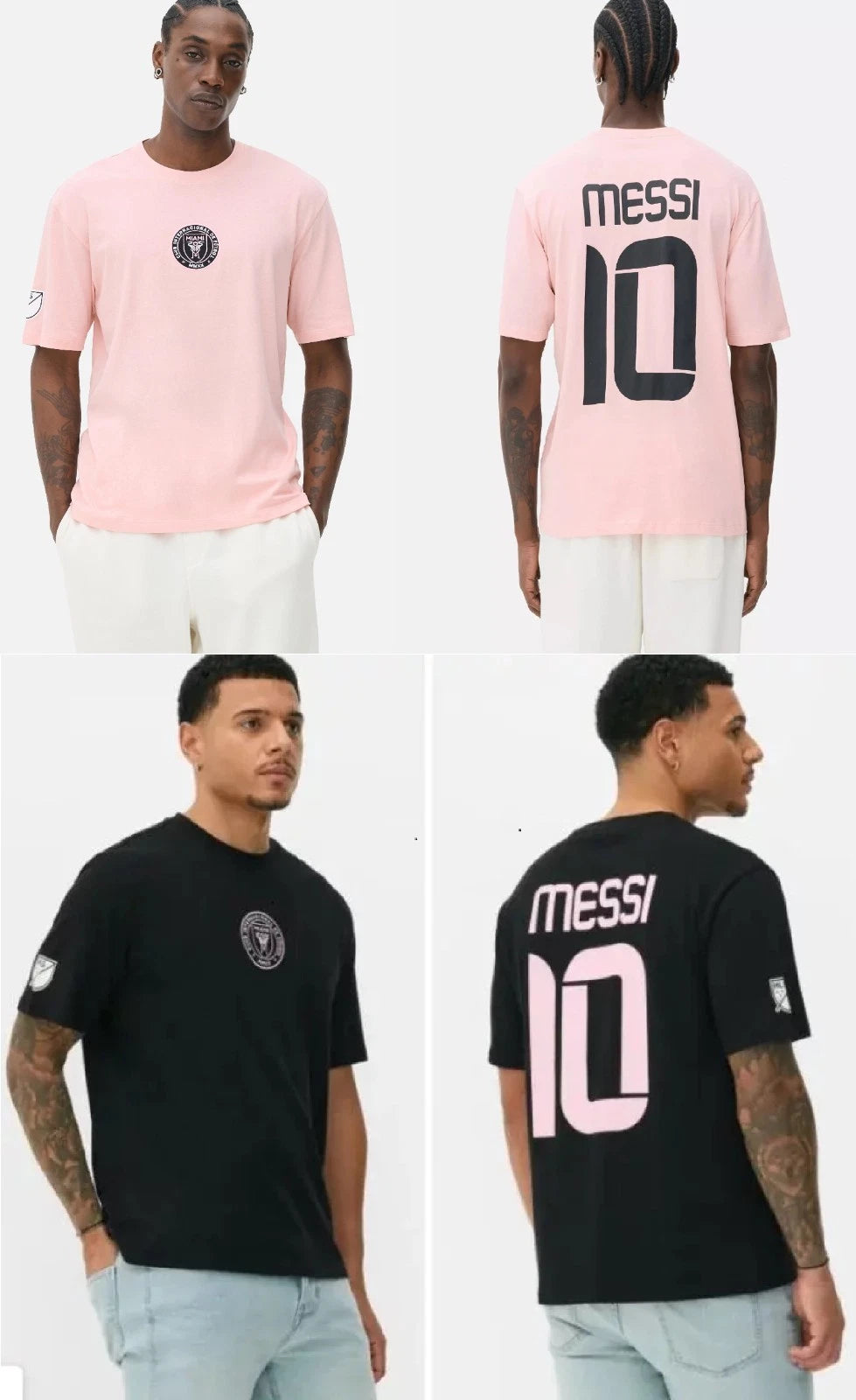 NWT Lionel Messi Inter Miami Embroidered Premium T-Shirt Officially Licensed