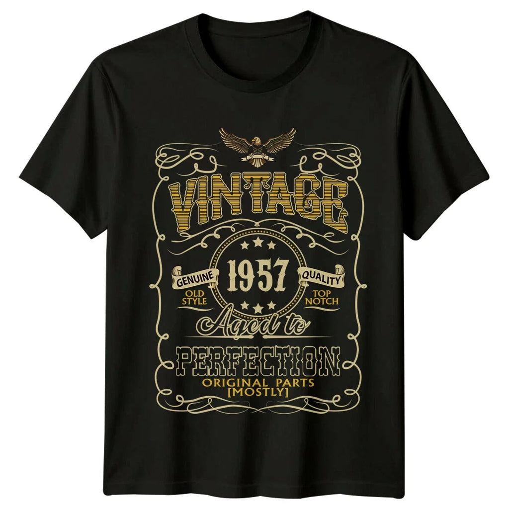 Made In 1957 Mens T Shirt 69th Birthday Gift Aged To Perfection