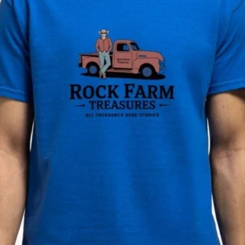 Rock Farm Treasures Official Logo T-Shirt - All Treasures Have Stories T-Shirt M