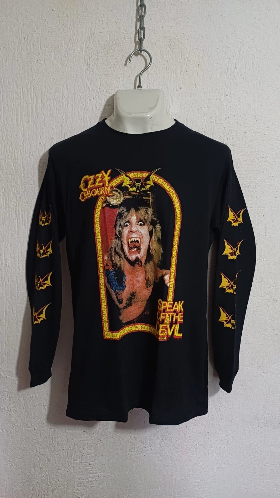 Ozzy Osbourne speak devil long sleeve shirt heavy metal black sabbath