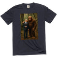 Trump and Bigfoot funny political DJT Tee Shirt Men's republican party tee