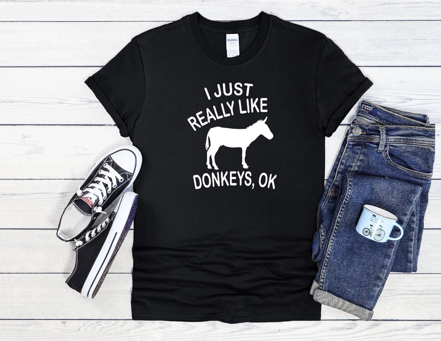 I Really Like Donkeys T-Shirt Funny Men Women Unisex Shirt Hoodie Baseball 4215