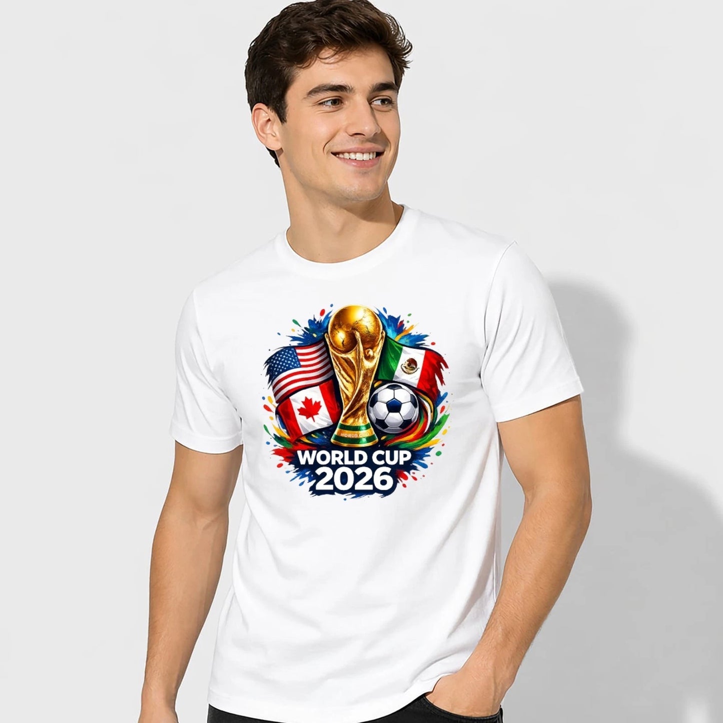 Fifa World Cup 2026 T-Shirt Soccer Graphic Tee Football, Fifa World Cup
