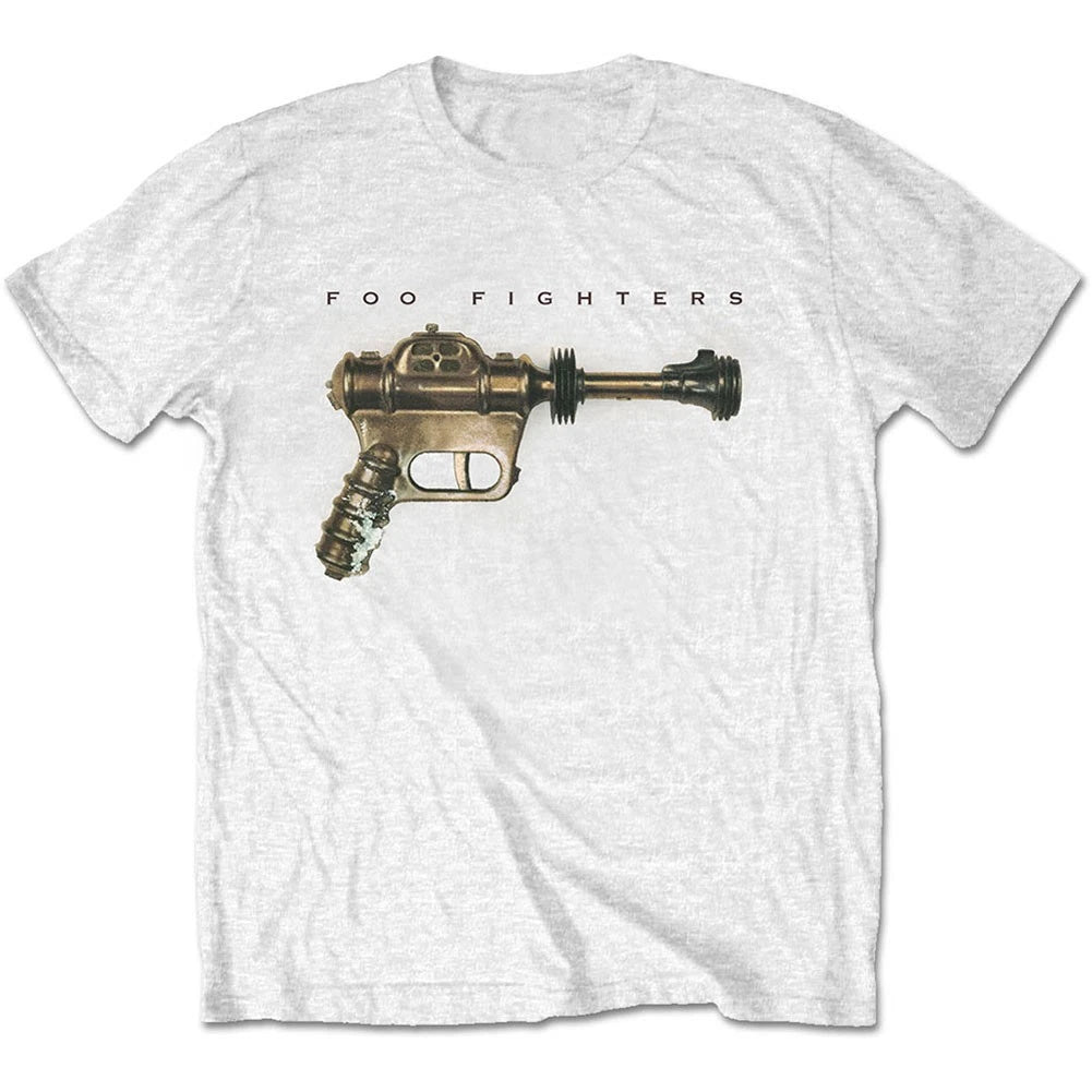 Men's Foo Fighters Ray Gun Slim Fit T-shirt Medium White