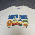 Vintage South Park Bigger Longer Uncut Cartoon 90s Funny USA T Shirt Size XL