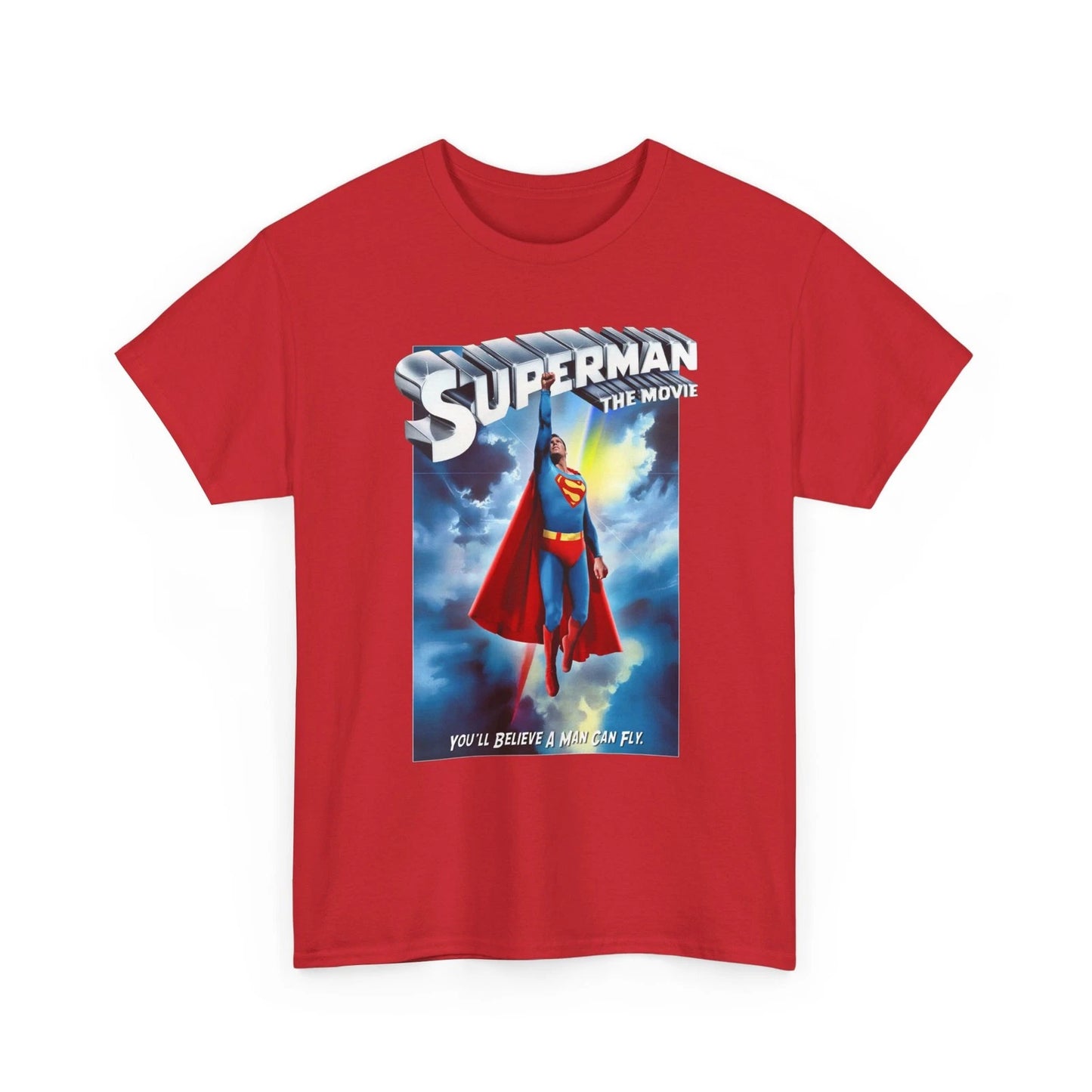 Superman Movie T-Shirt 1978 DC Comics Christopher Reeve Retro Vintage-Style Tee