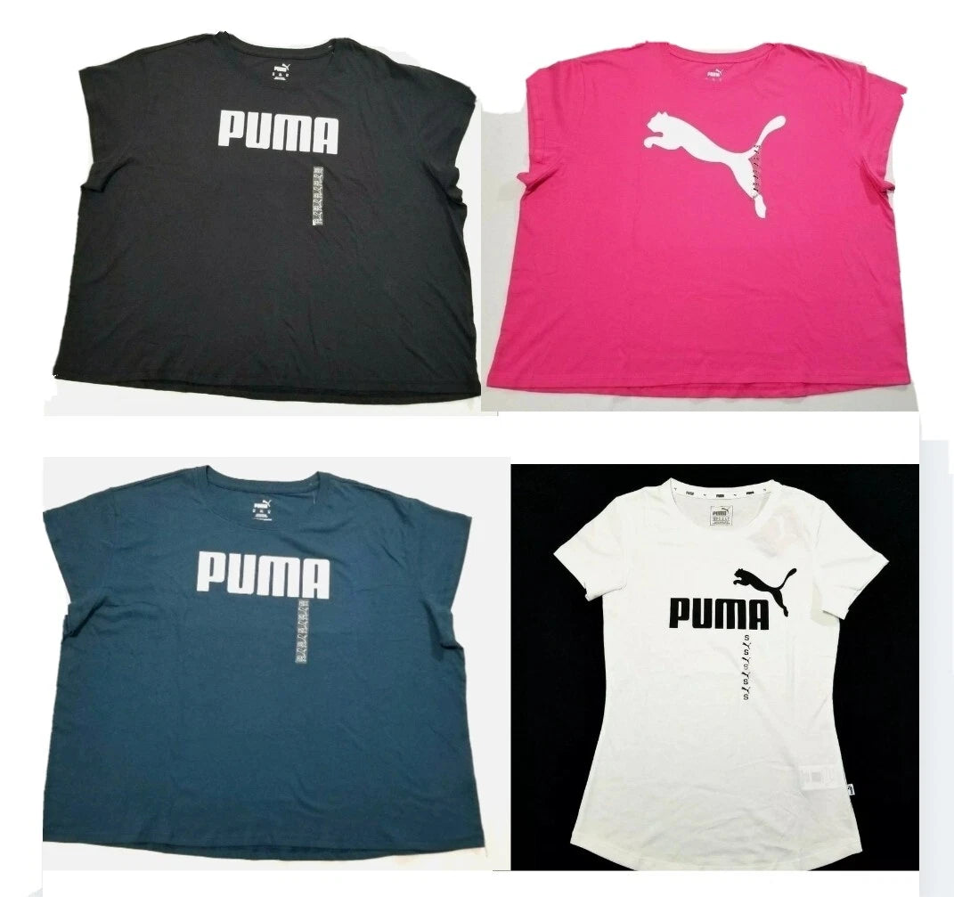 Puma Women's T-shirt Essentials Graphic Print Logo Cotton