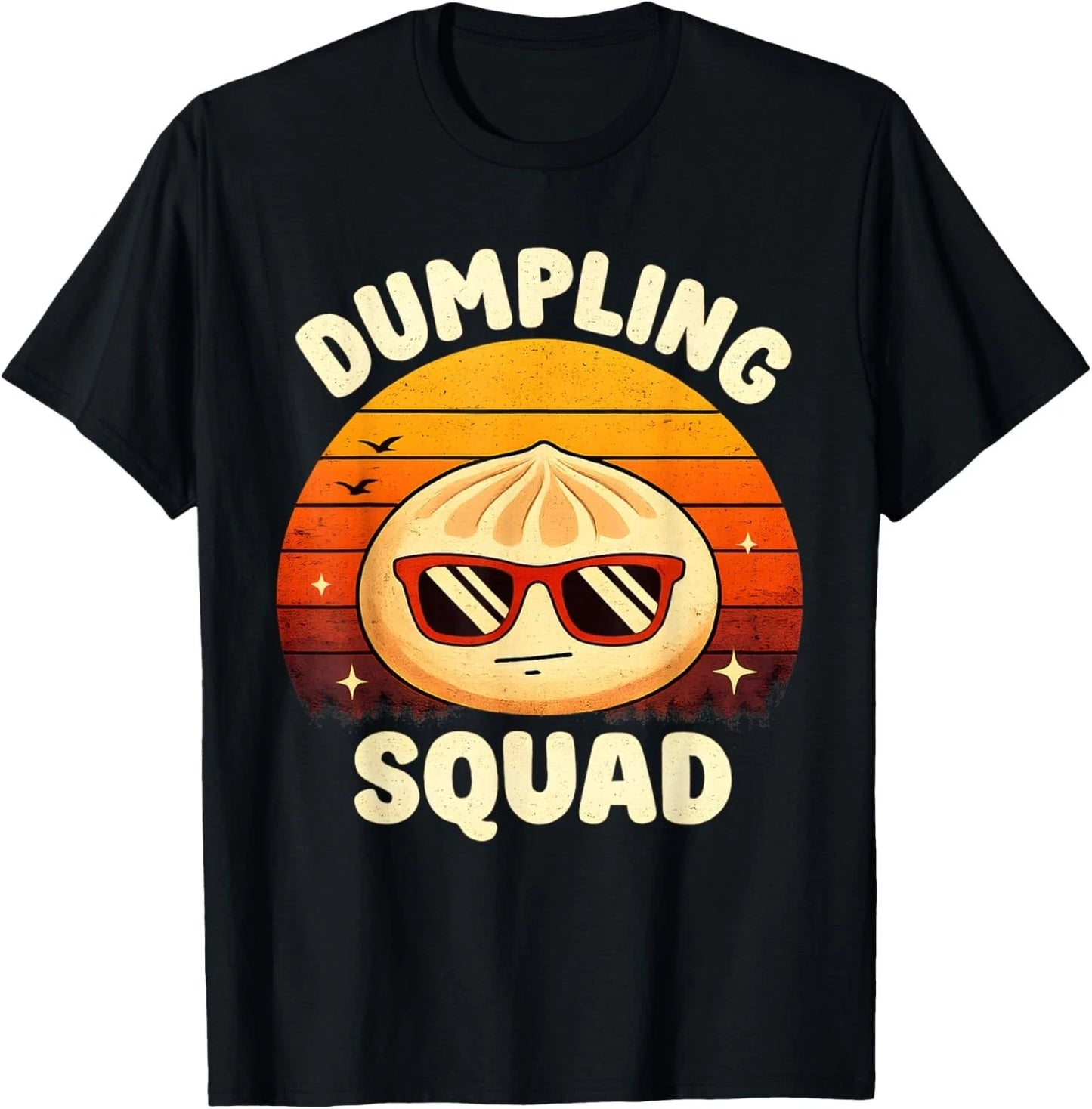 Vintage Dumpling Squad Funny Asian Food Lover Retro Dumpling T-Shirt