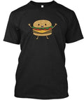 Kawaii Cute Hamburger T-Shirt Made in the USA Size S to 5XL