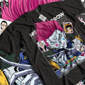 Hisoka T-Shirt Hunter X Hunter Manga Strip HXH Anime Black Unisex Shirt All Size