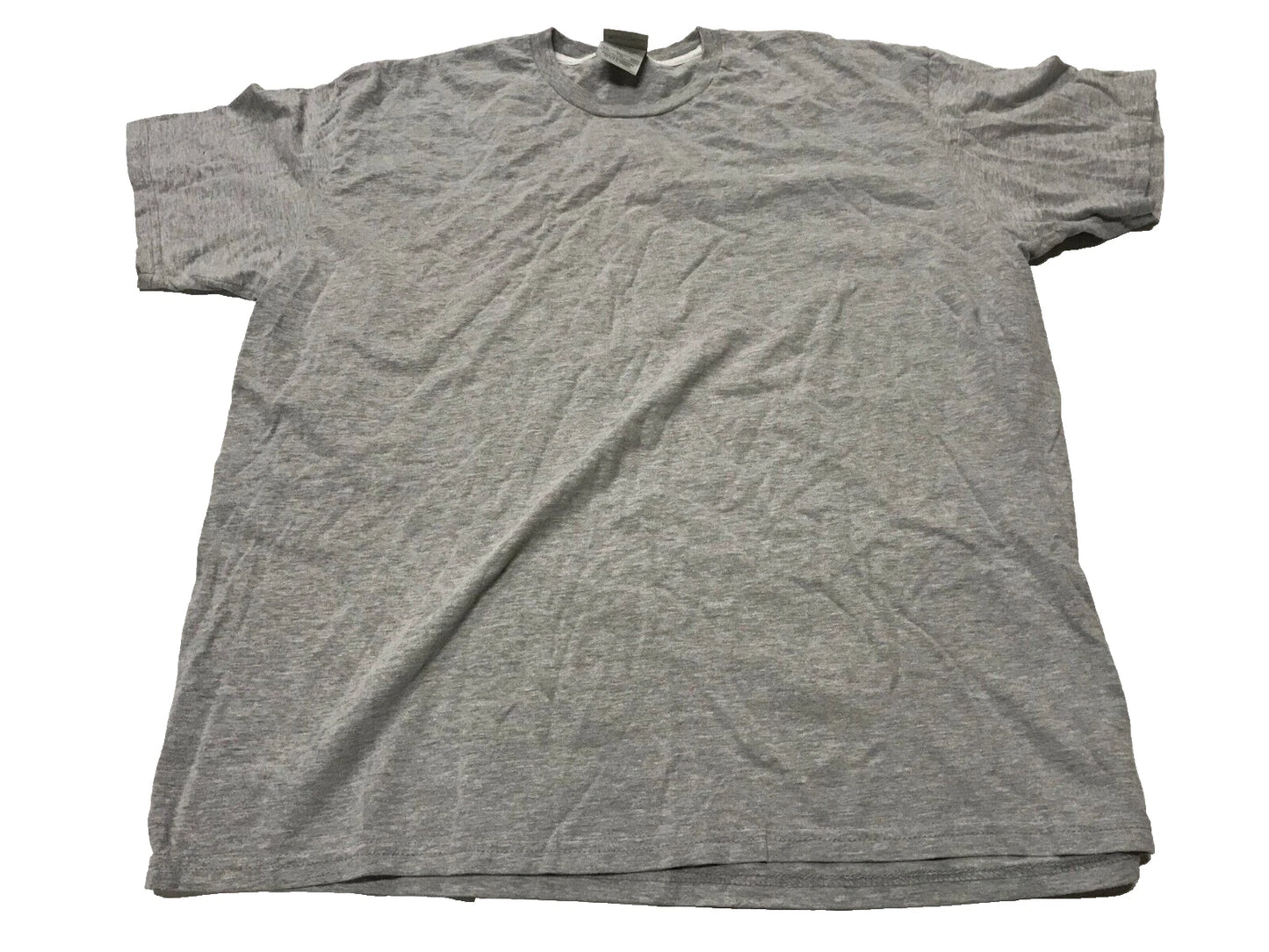 Y2K Vintage Simple Check Nike Tee Shirt - Gray - Men's Size 2XL