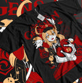 Klee Genshin Impact T-Shirt Gorou Ganyu Kawaii Anime Manga Gift Shirt  All Size