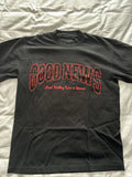 Simple Gospel T-Shirt Men Sz S Good News Aint Nothing Like A Woman Justin Bieber