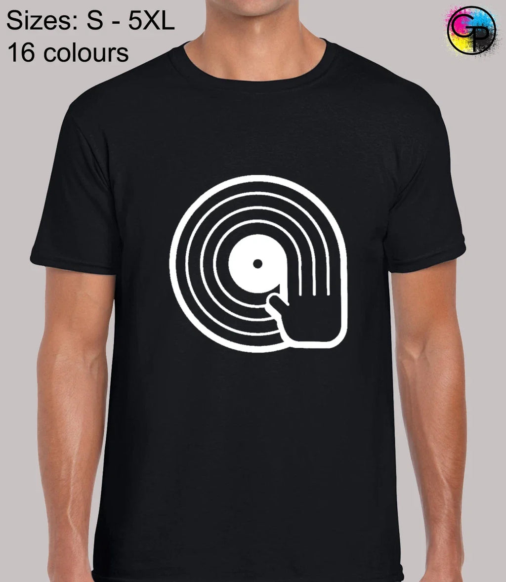 Dj Mixing Music Fan Rave Acid House Regular Fit T-Shirt Top TShirt Tee for Men