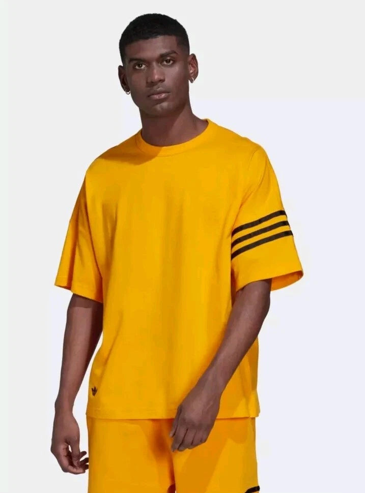 Men's Adidas Neuclassics T Shirt-Collegiate Gold