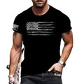 T Shirt Men USA American Flag Distressed Vintage Silky Soft T-Shirt Short Sleeve