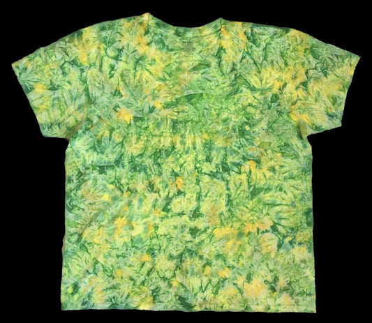 *New* 2XL - Sm Handmade Tie Dye, Lemon Lime Cruncht Crinkle, Crew or V-Neck