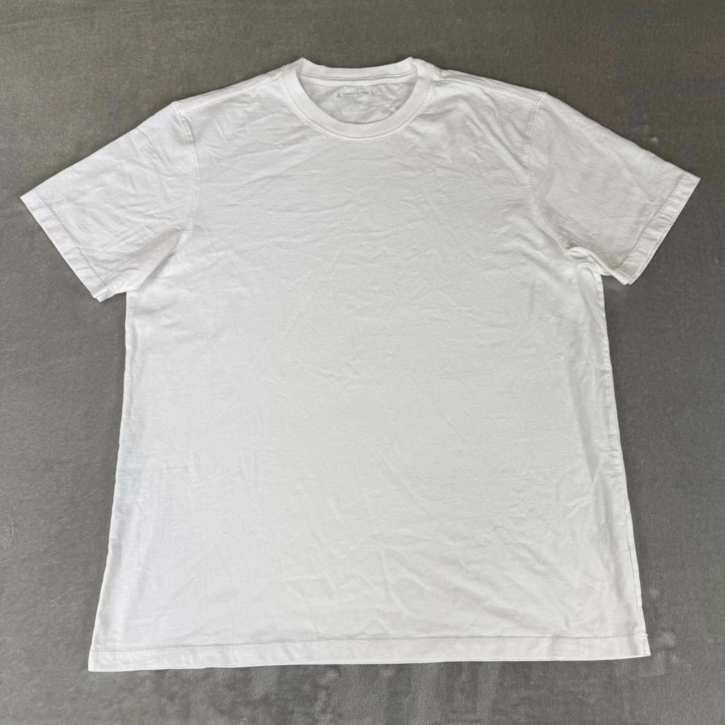 American Giant Premium Slub Crew Tee T-Shirt Mens Large White $65 USA New NWOT