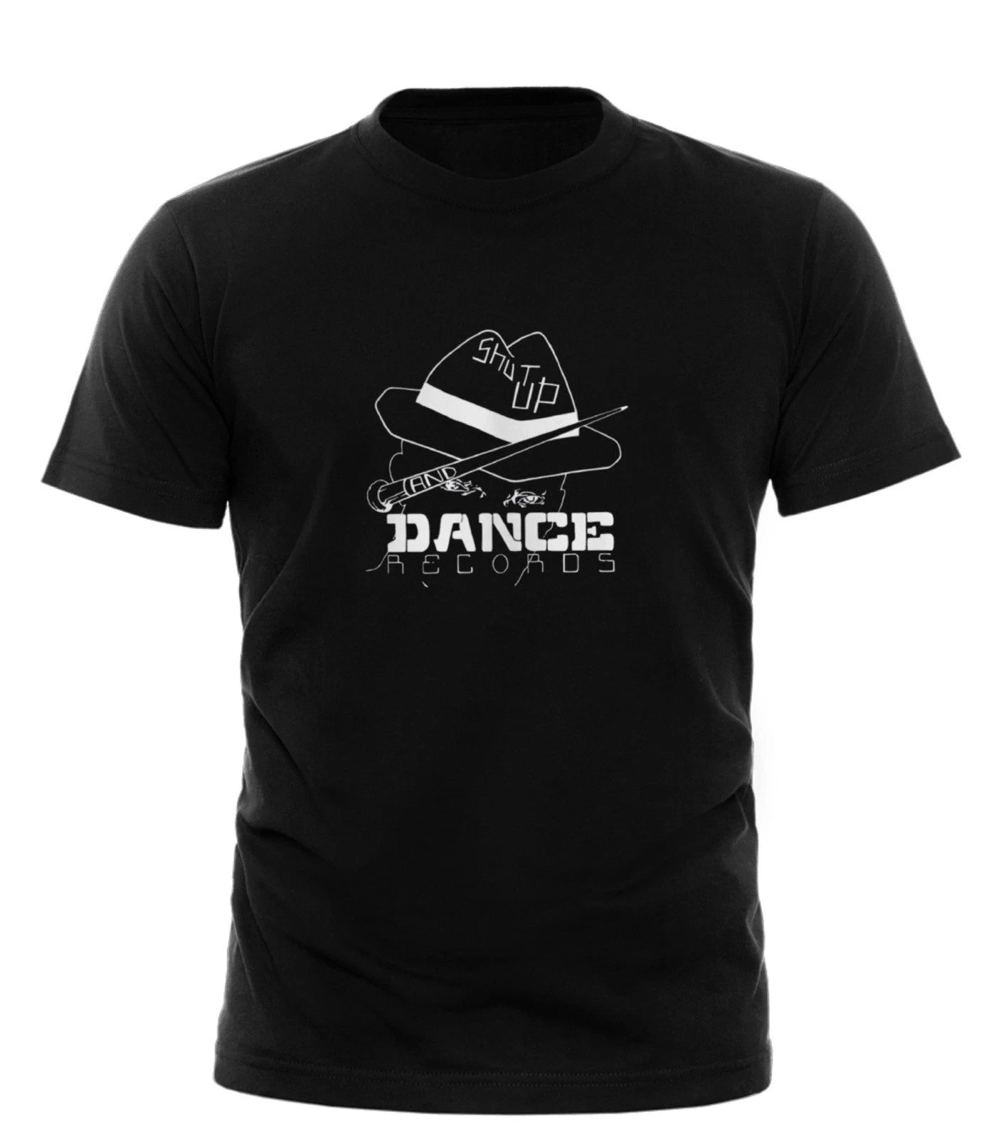 Shut Up and Dance Record Label T Shirt Rave House  Jungle Breakbeat Hardcore