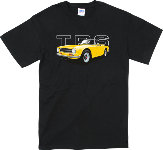 Trioumph TR6 Classic Car T Shirts Vintage Retro Designs