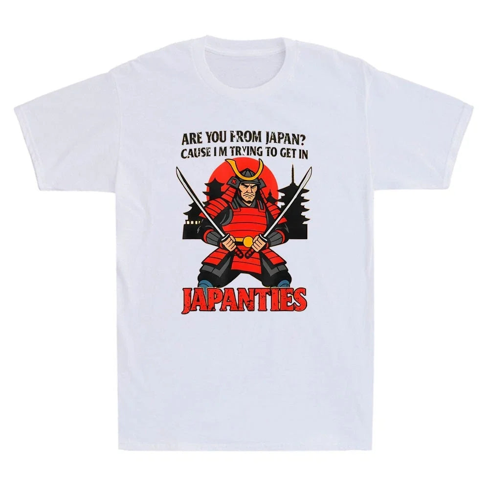 Are You From Japan Cause I'm Trying to Get in Japanties Vintage Men's T-Shirt
