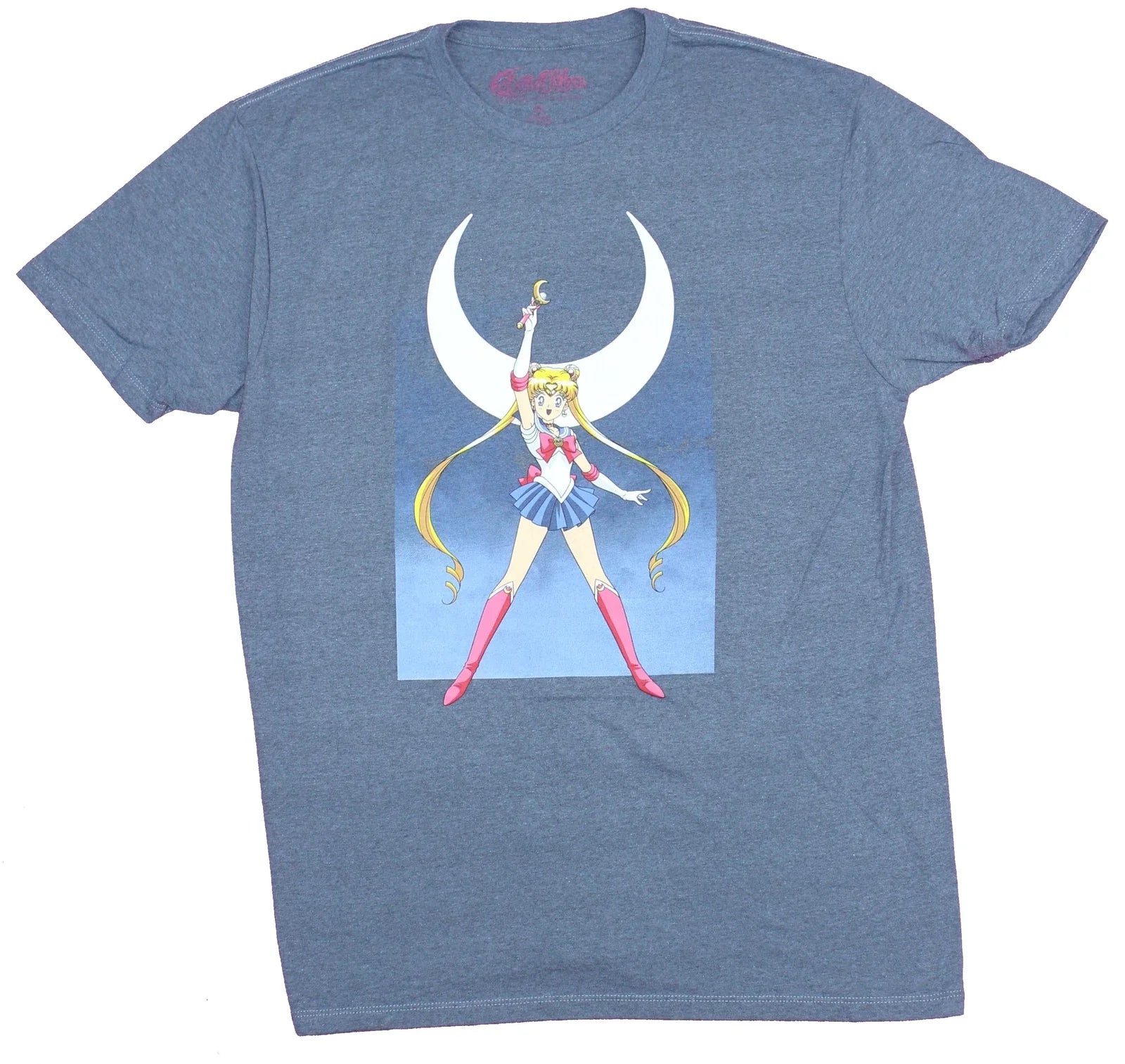 Sailor Moon Adult New T-Shirt -Power of The Moon Pose