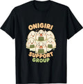Cute Onigiri Support Group Circle Kawaii Sushi Snack Art T-Shirt
