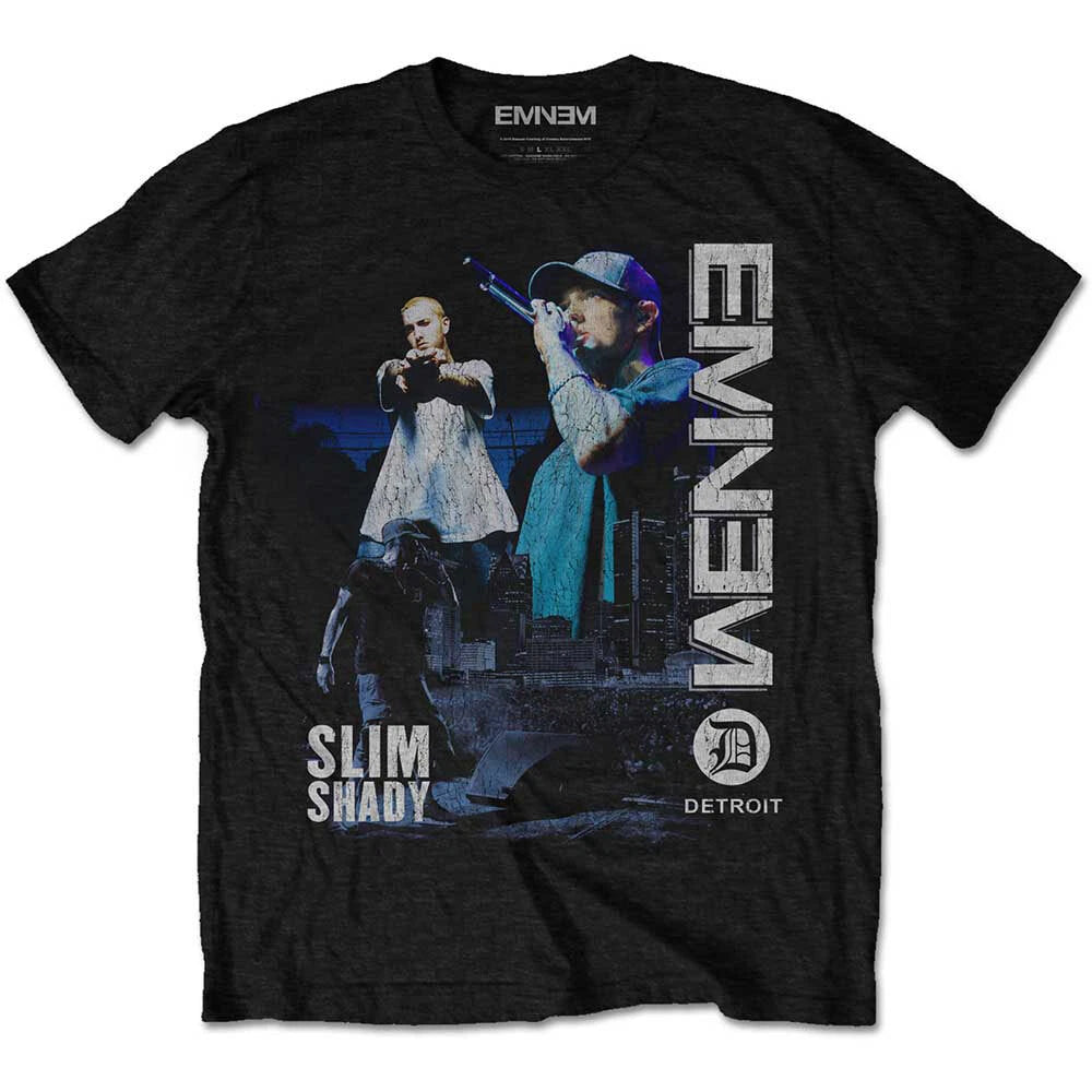 Eminem Unisex T-Shirt: Detroit - Official licensed merchandise - Free postage