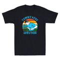 Tummy Ache Survivor Funny Saying Quote Gift Vintage Men's Short Sleeve T-Shirt