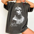 Justin Bieber Middle Finger T-Shirt ,Album Launch Exclusive, Vintage Style Fan