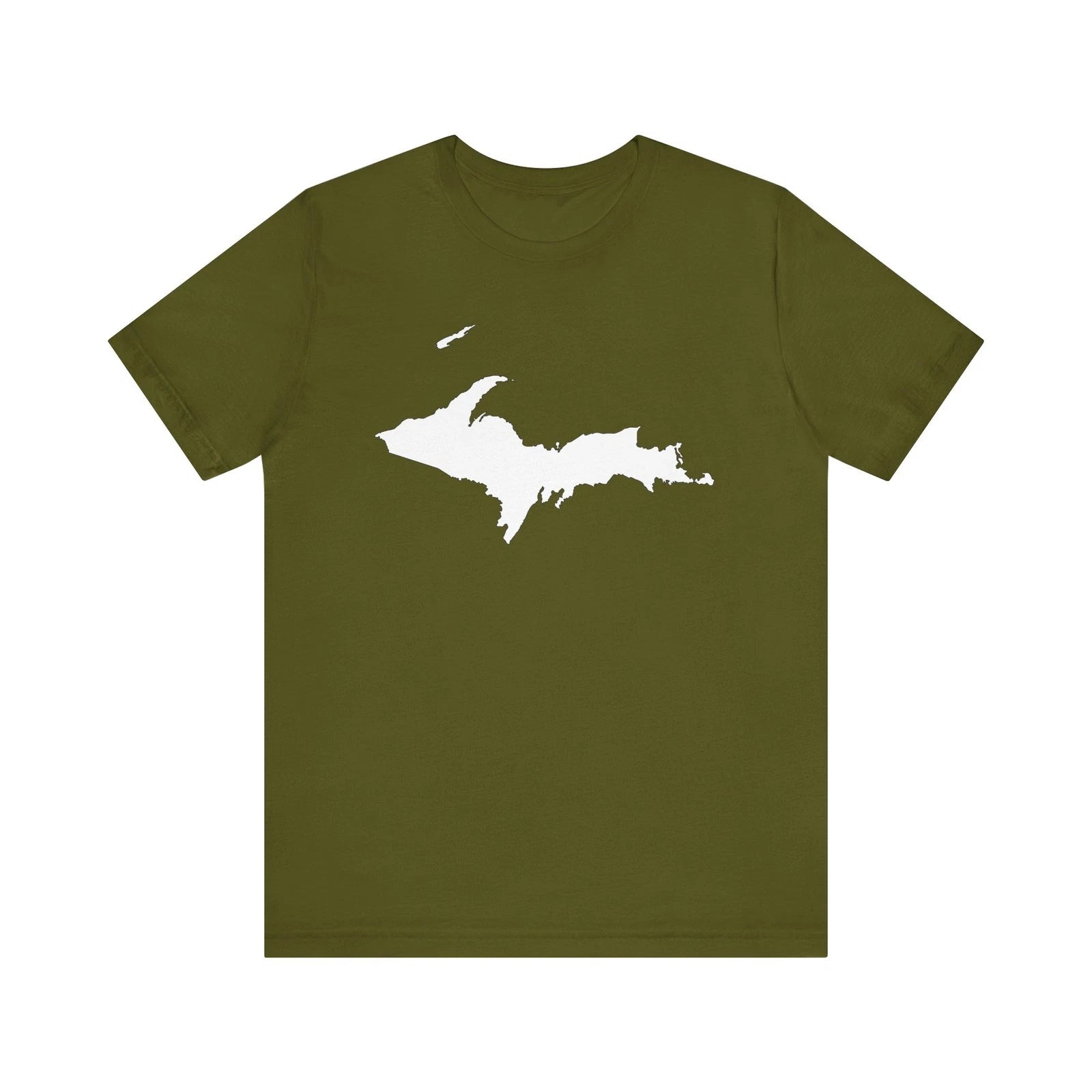 Unisex Jersey Short Sleeve Tee : Upper Peninsula, (White)