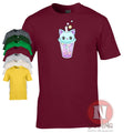 Cute kitty bubble tea t-shirt Japanese Asian cat feline Kawaii tee