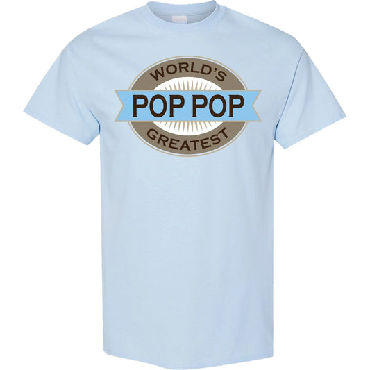 Inktastic Pop Pop Worlds Greatest T-Shirt Mens Adult Clothing Apparel Tees