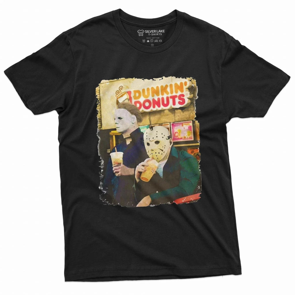 Funny Halloween Tee Jason And Michael Shirt Michael Myers Jason Voorhees T-Shirt