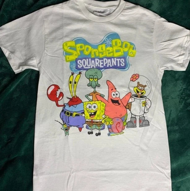 Men’s size small Spongebob sqaurepants t shirt gang vintage tv show cartoon tee
