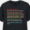 Funny T-Shirt Lyrics Graphic Fun Men's Music Tee Unisex S-2XL High Quality Print