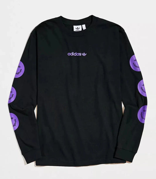 adidas Originals Men's Long Sleeve Smile Tee HR3611 T-Shirt S, M Size
