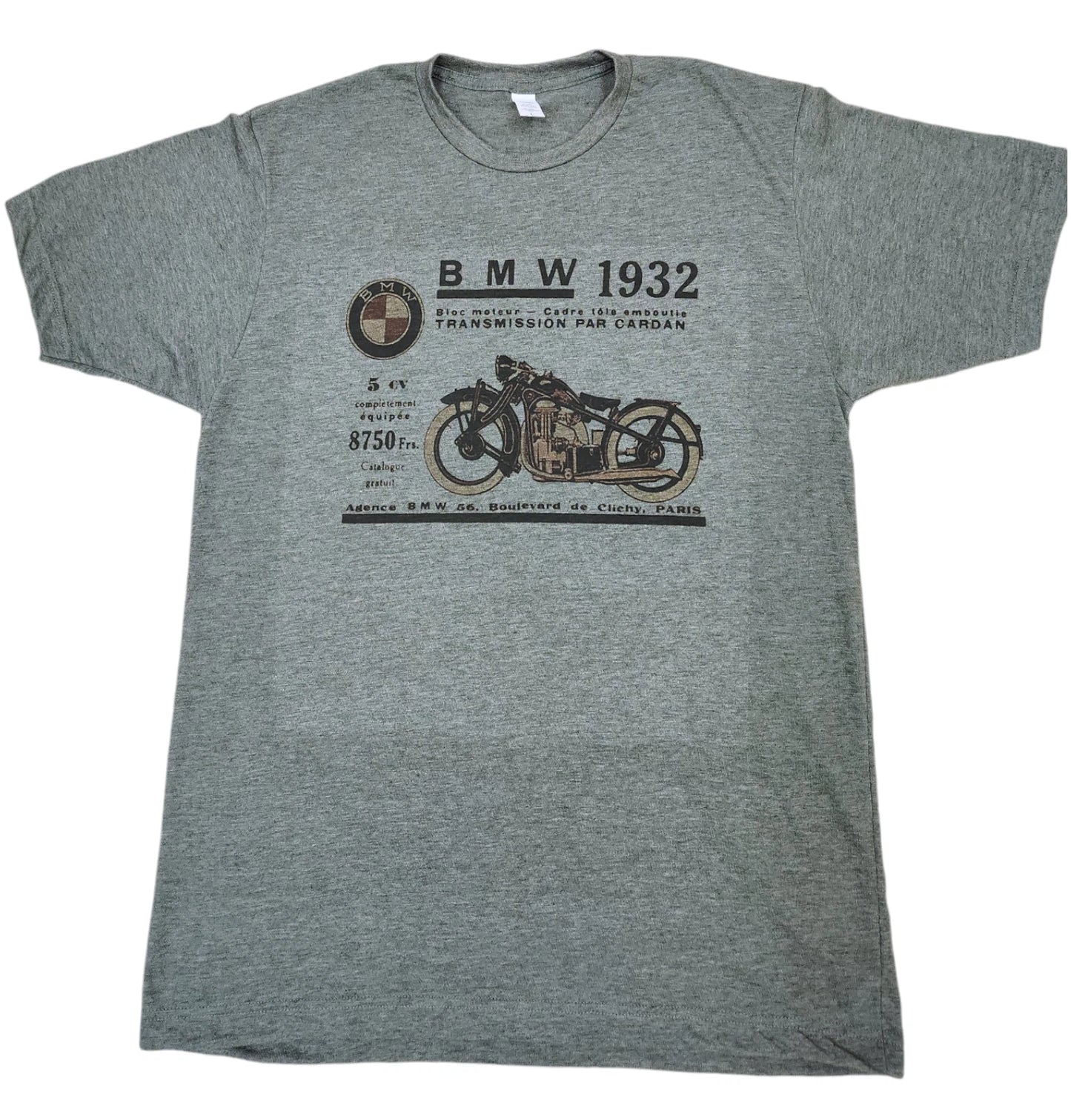 German BMW 1982 vintage military green  Excellent Motorcycle T-shirt Vintage
