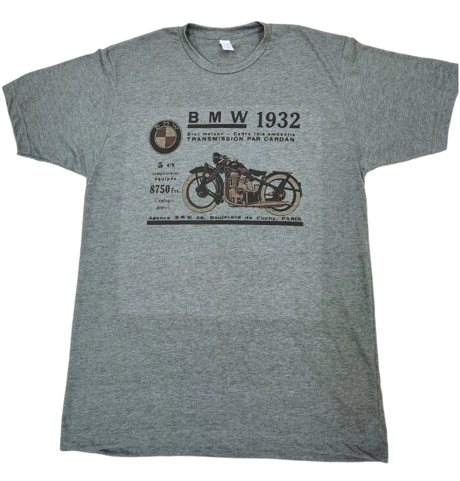 German BMW 1982 vintage military green  Excellent Motorcycle T-shirt Vintage