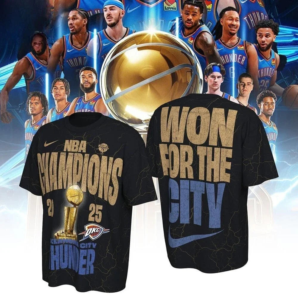 Limited Edition OKC Thunder Champions Won For The City T-Shirt