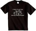 I Tried To Retire but Now I Work For My Wife T-Shirt Mens cartoon Retirement tee