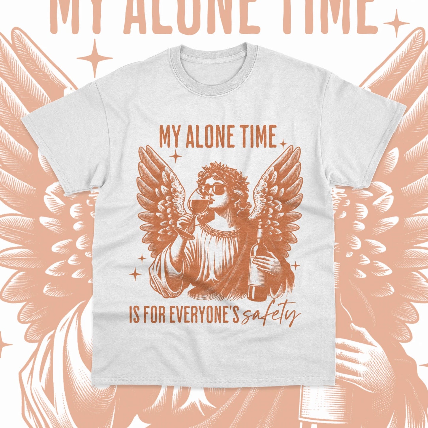 My Alone Time Is For Everyones Safety T-Shirt Sarcastic Funny Sweater Soft Tee