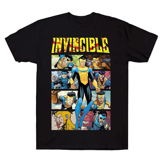 Invincible T-Shirt Animated Superhero Show Tee Graphic Print Unisex 100% Cotton
