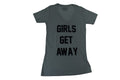 Mighty Fine Womens Girls Get Away Blue V-Neck Shirt New M