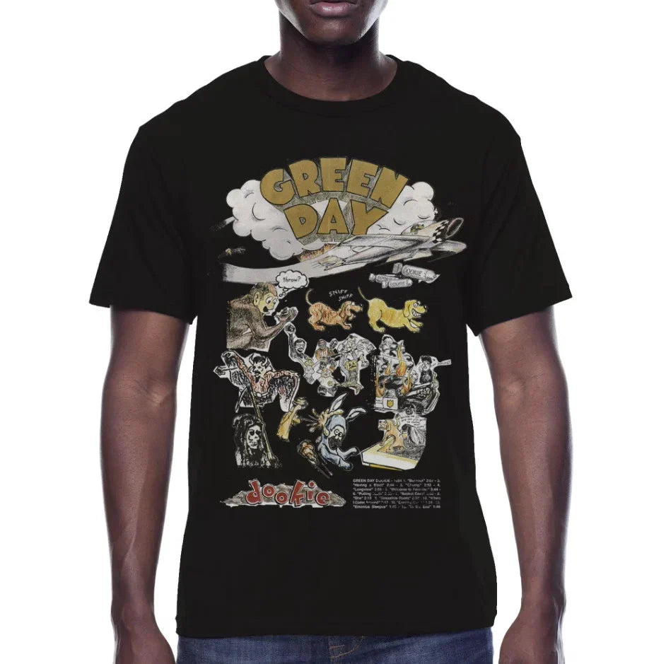 Men's Green Day Dookie Album Graphic Tee T-Shirt