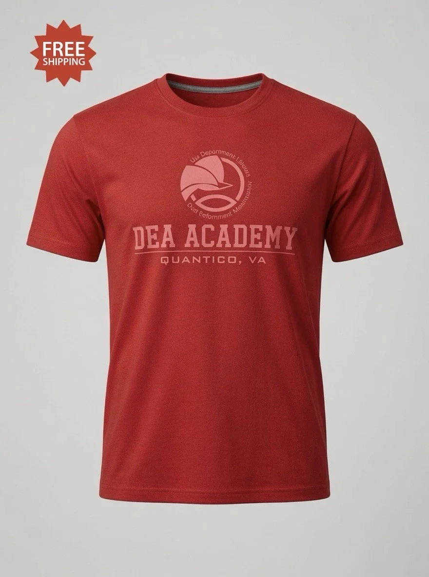 “DEA ACADEMY” Red Dri-Fit Style Athletic T Shirt - Size XXL - by MV Sport - NWT!