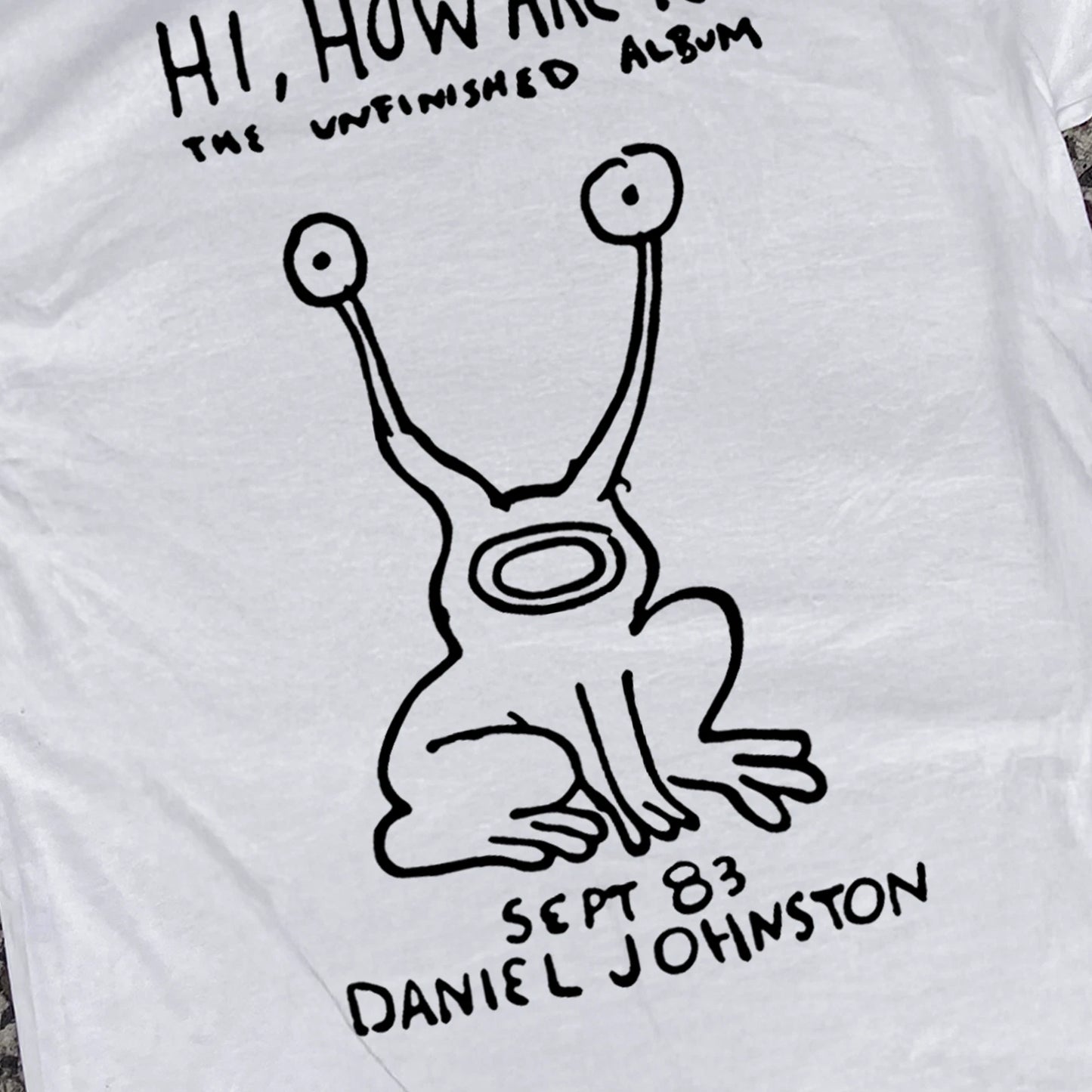 Daniel Johnston 'Hi, How Are You?' Classic T-Shirt White XL